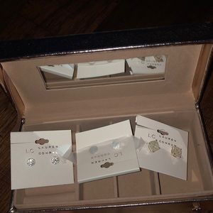 lauren conrad jewlry box and earring set